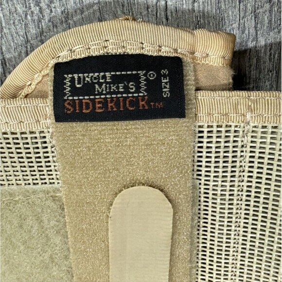 Uncle Mikes Sidekick Waistband Belt with Size 3 Holster Tan Adjustable Hook Loop - Picture 2 of 8